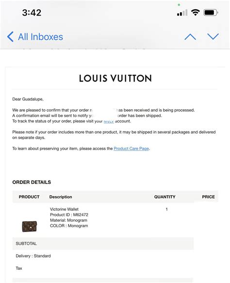 louis vuitton order in preparation|louis vuitton order tracking.